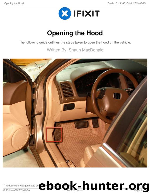 Opening the Hood by Unknown