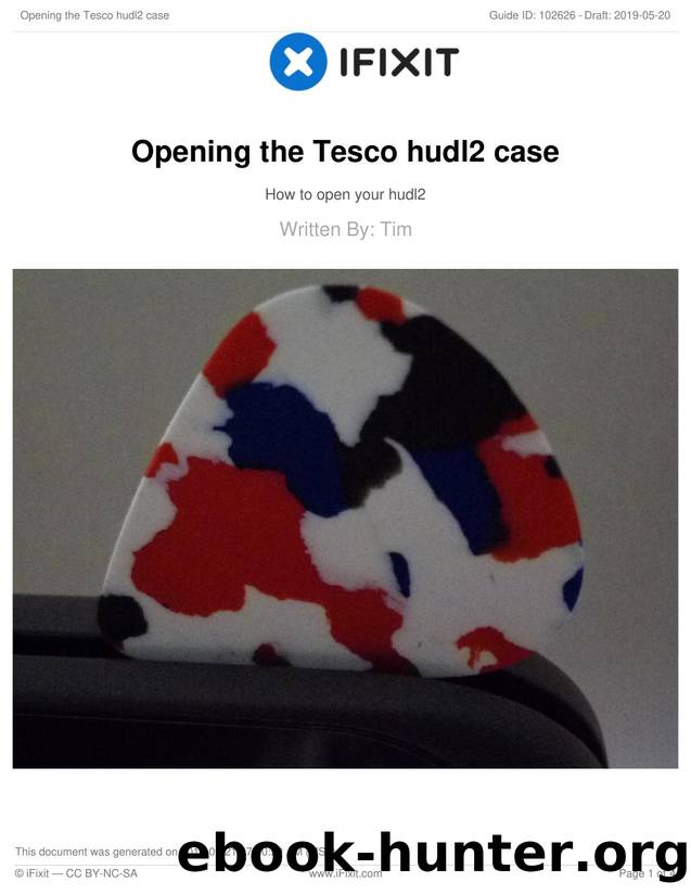 Opening the Tesco hudl2 case by Unknown