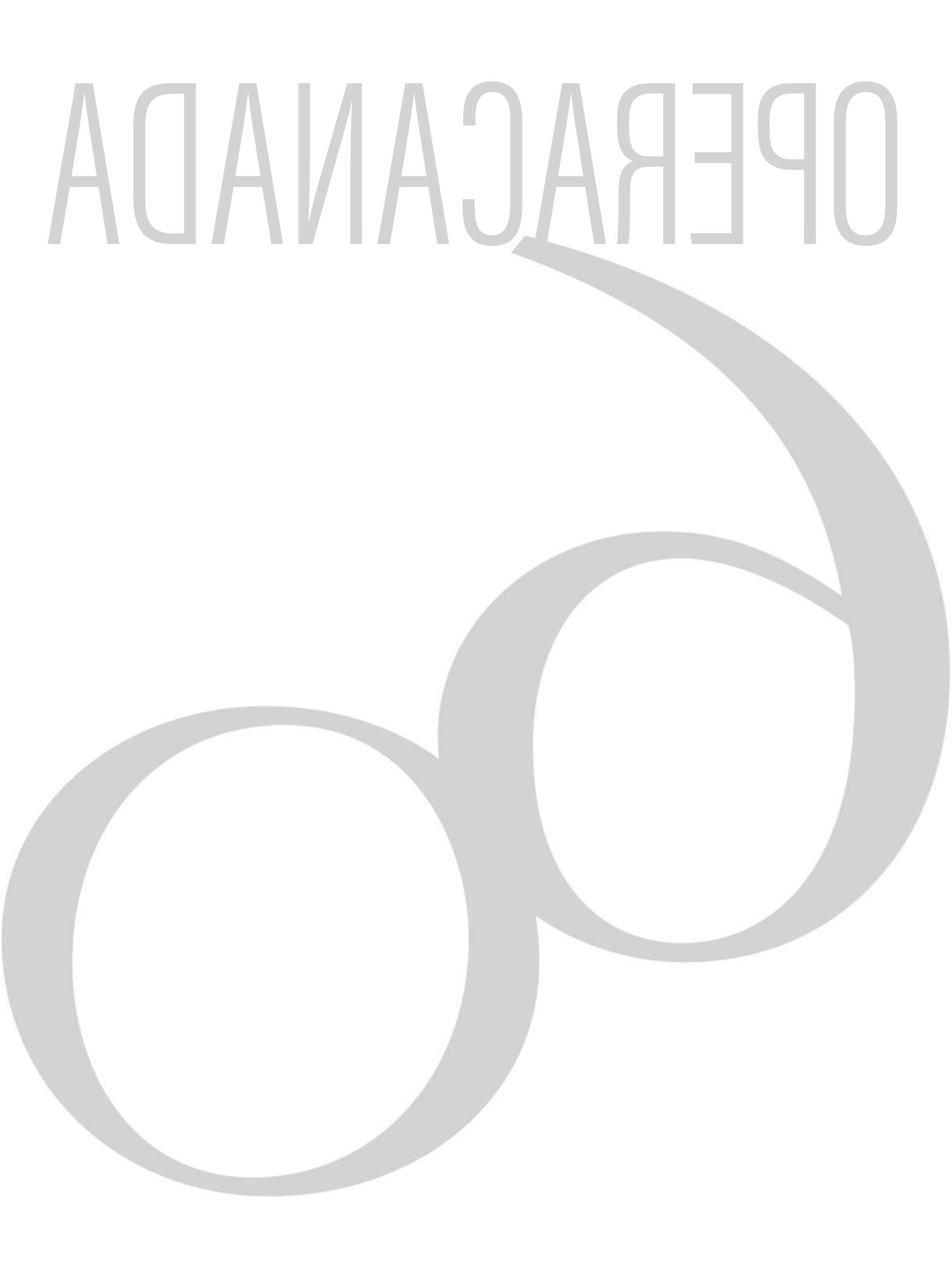 Opera Canada 60th Anniversary Issue by Unknown