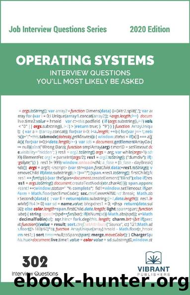 Operating Systems Interview Questions You'll Most Likely Be Asked by Vibrant Publishers