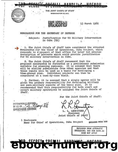 Operation Northwoods (1962) by Unknown