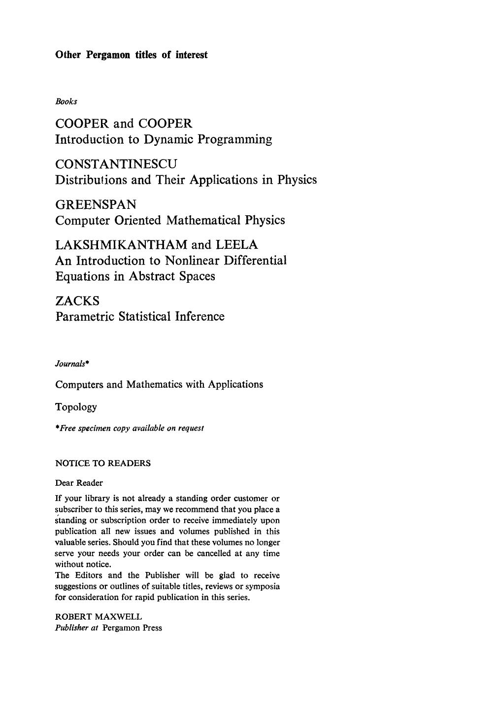 Operational Calculus, Vol.2 by Jan Mikusinski Thomas K. Boehme