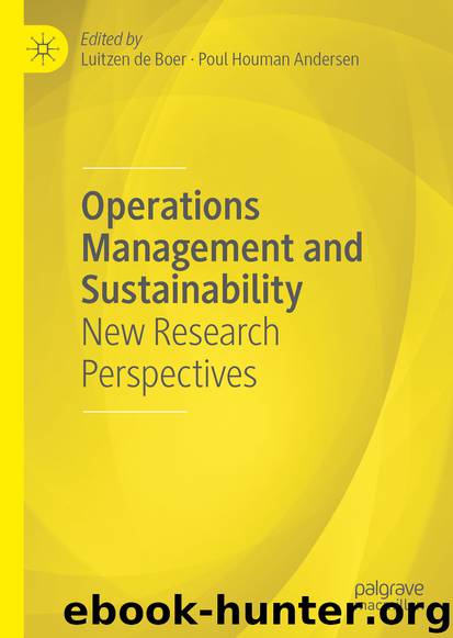 Operations Management and Sustainability by Unknown