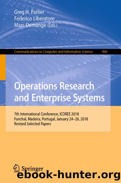Operations Research and Enterprise Systems by Unknown