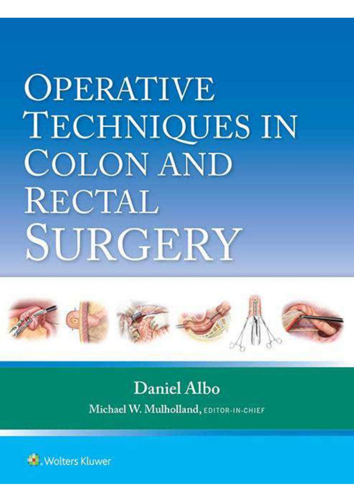 Operative Techniques in Colon and Rectal Surgery by Daniel Albo