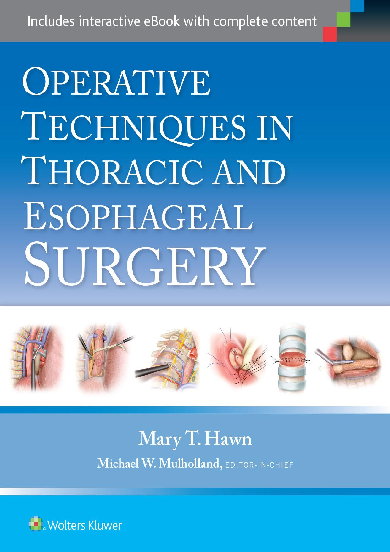 Operative Techniques in Thoracic and Esophageal Surgery by Unknow