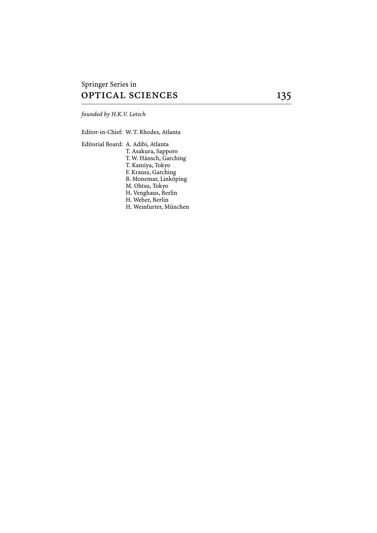 Optical Nonlinearities in Chalcogenide Glasses and their Applications by Dr. A. Zakery Professor Dr. S. R. Elliott (auth.)