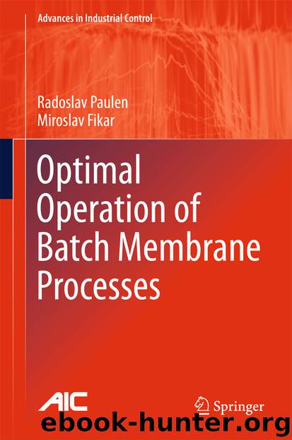 Optimal Operation of Batch Membrane Processes by Radoslav Paulen & Miroslav Fikar