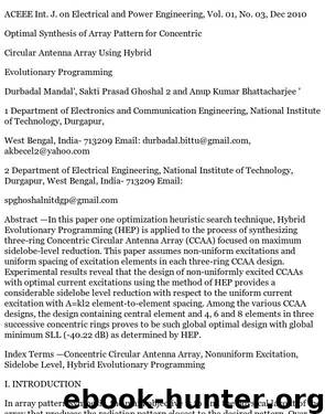 Optimal Synthesis of Array Pattern for Concentric Circular Antenna Array Using Hybrid Evolutionary Programming by uranus