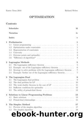 Optimization by Richard Weber
