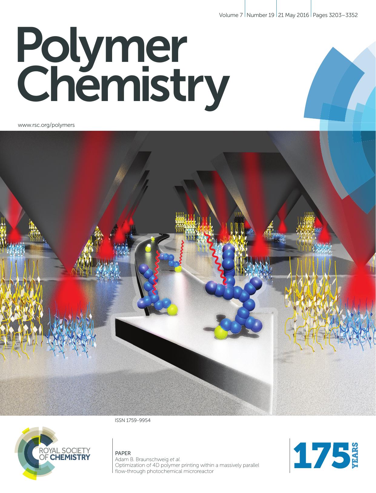 Optimization of 4D polymer printing within a massively parallel flow-through photochemical microreactor by Xiaoming Liu Yeting Zheng Samuel R. Peurifoy Ezan A. Kothari Adam B. Braunschweig