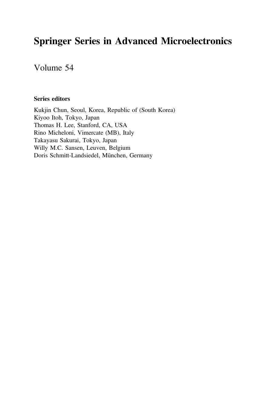 Optoelectronic Circuits in Nanometer CMOS Technology by Mohamed Atef Horst Zimmermann