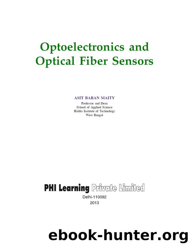 Optoelectronics and Optical Fiber Sensors by Asit Baran Maity