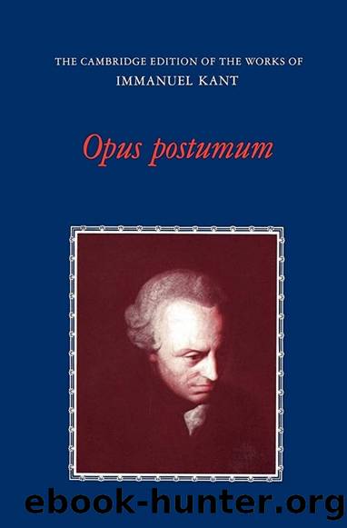 Opus Postumum by Immanuel Kant