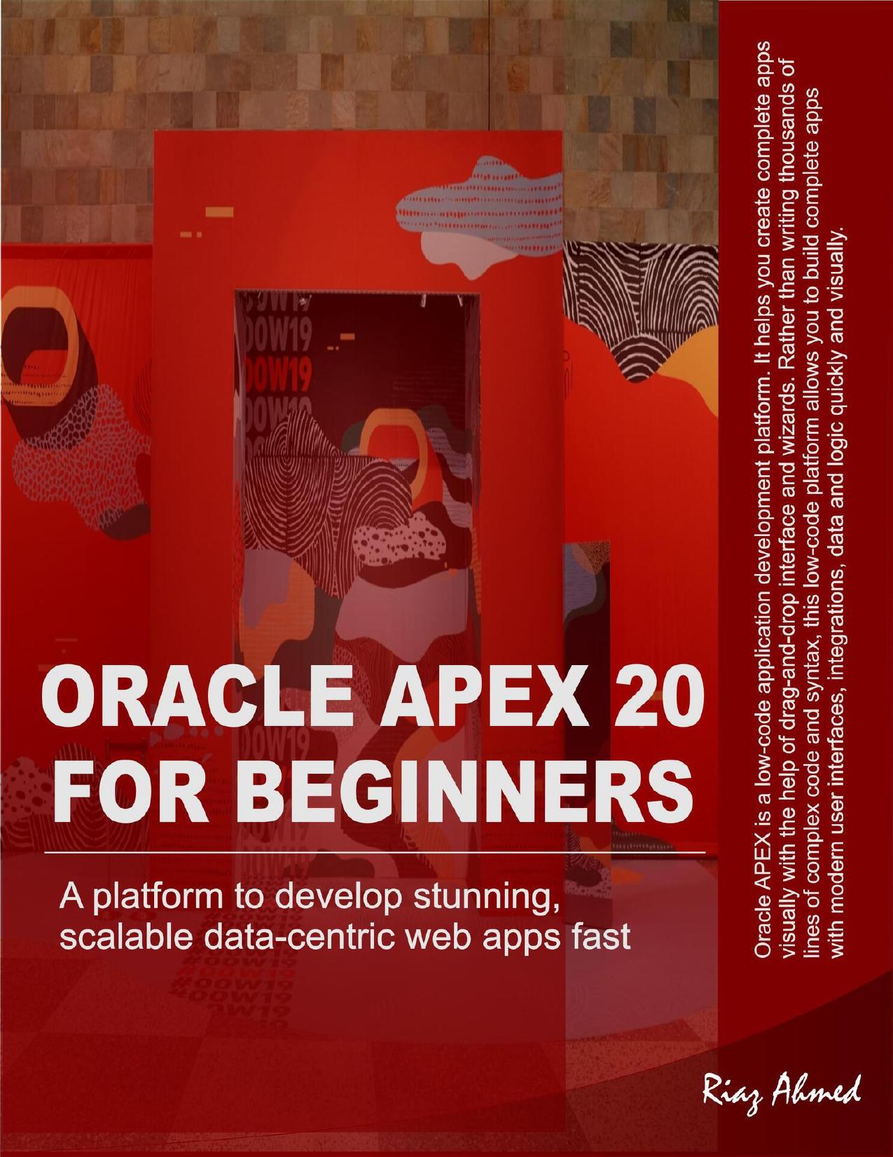 Oracle APEX 20 For Beginners: A platform to develop stunning, scalable data-centric web apps fast by Ahmed Riaz