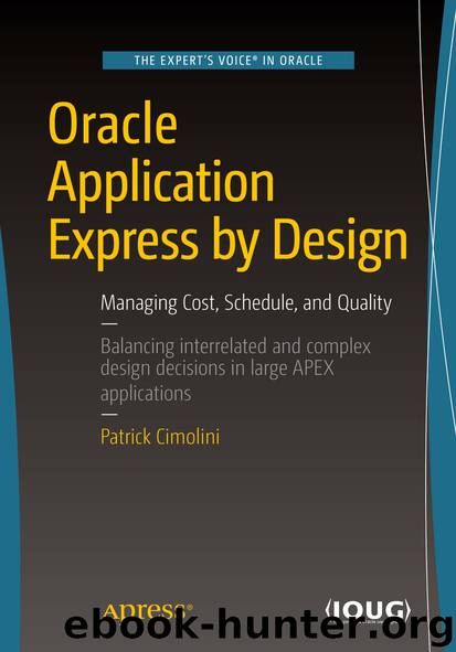 Oracle Application Express by Design by Patrick Cimolini