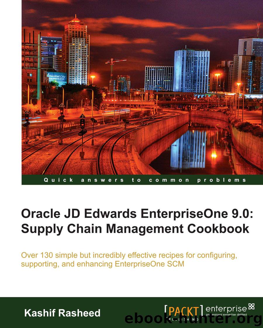Oracle JD Edwards EnterpriseOne 9.0: Supply Chain Management Cookbook by unknow