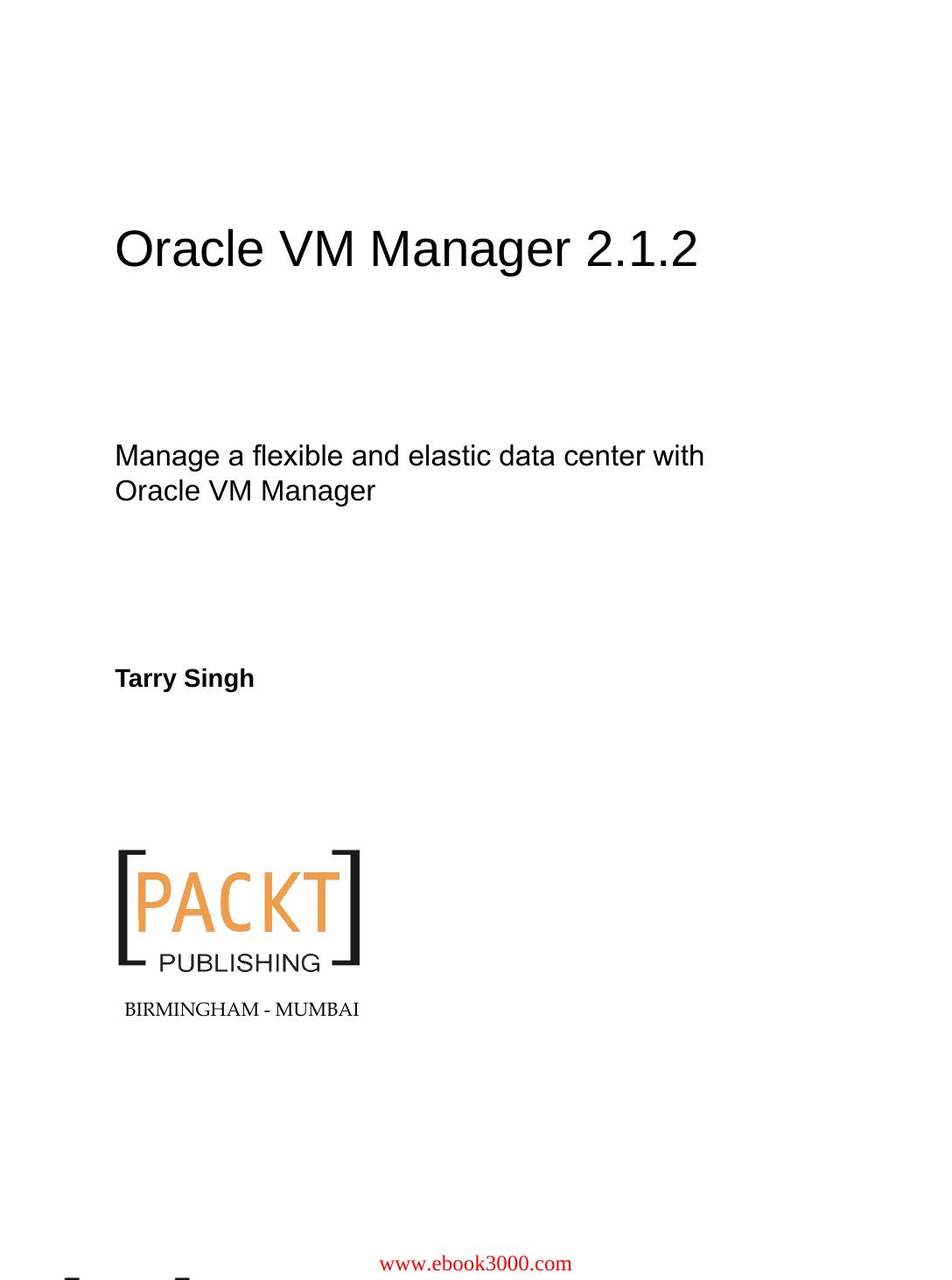 Oracle VM Manager 2.1.2 by Unknow