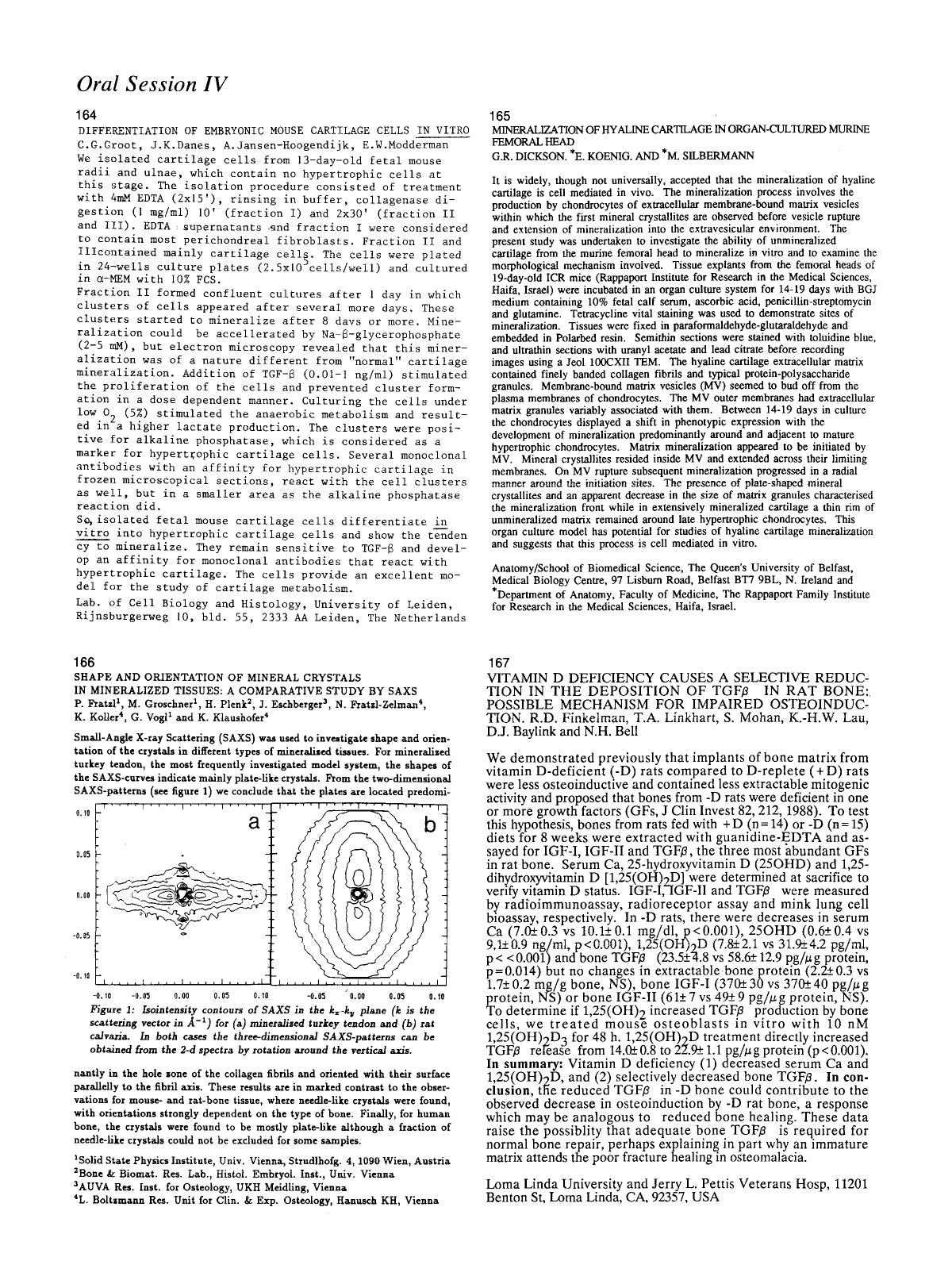 Oral Session IV by Unknown