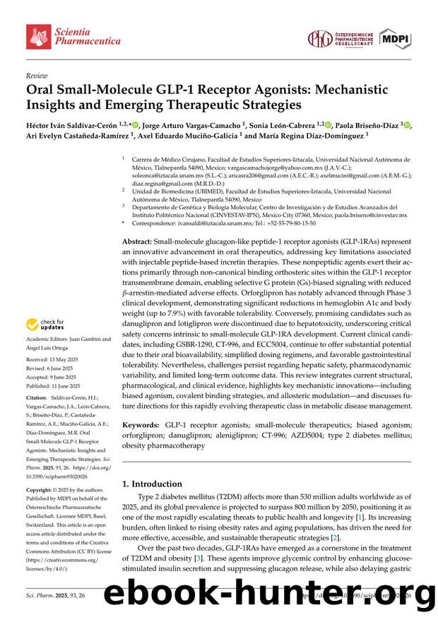 Oral Small-Molecule GLP-1 Receptor Agonists: Mechanistic Insights and Emerging Therapeutic Strategies by unknow