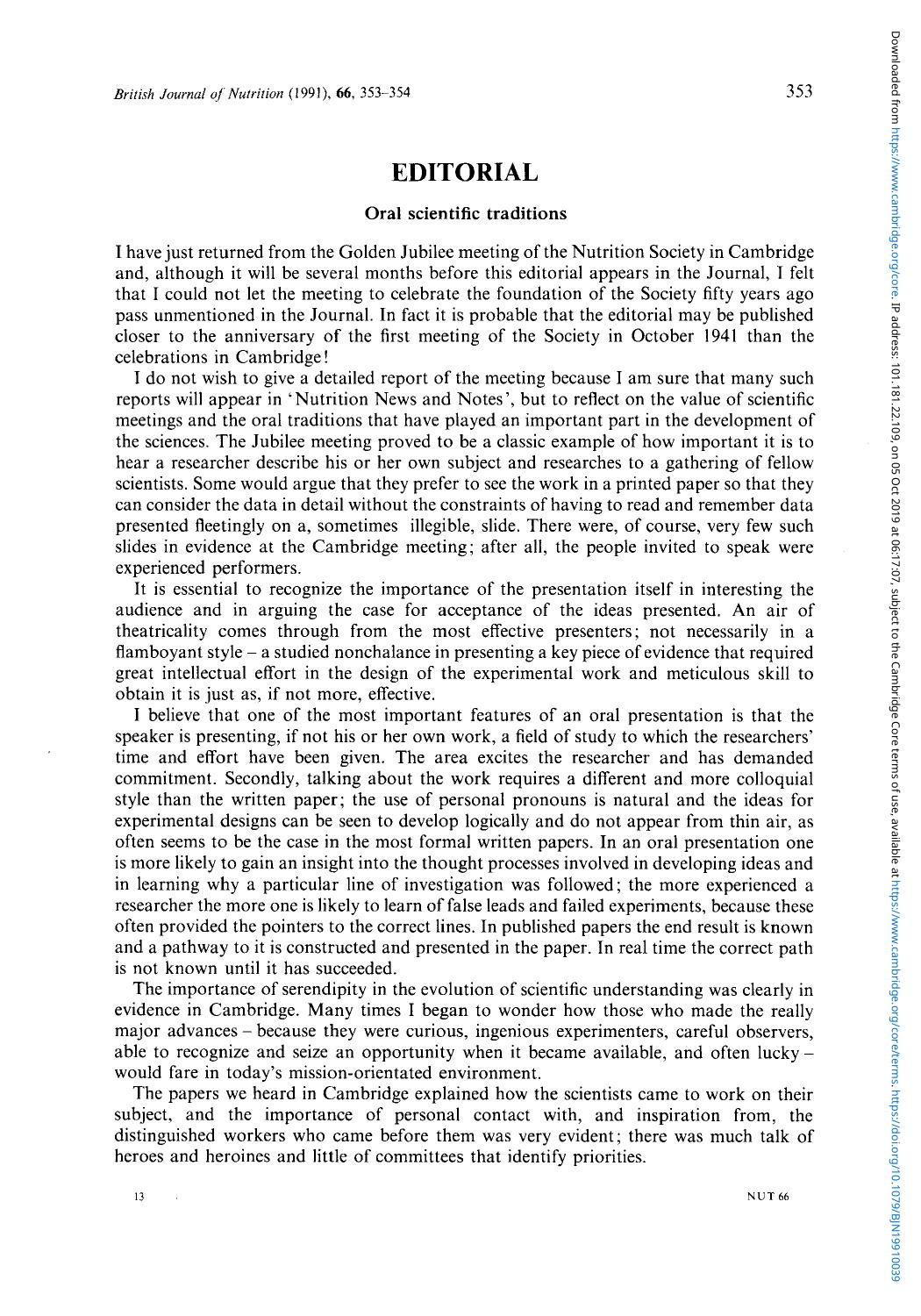 Oral scientific traditions by D. A. T. Southgate