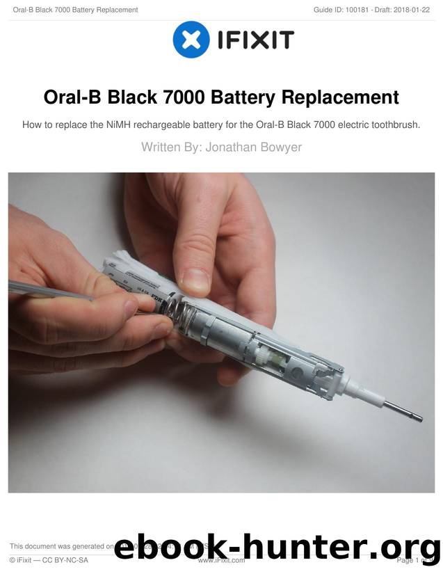 Oral-B Black 7000 Battery Replacement by Unknown