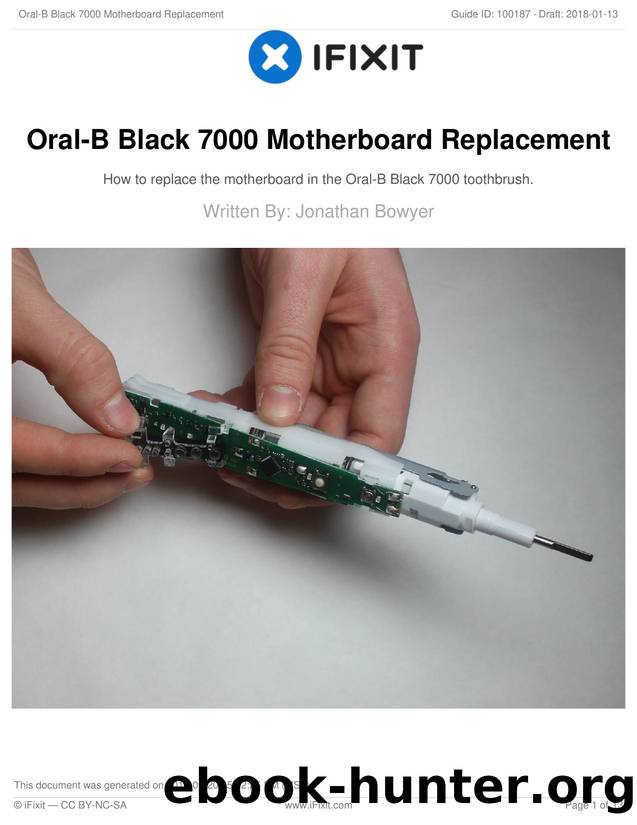 Oral-B Black 7000 Motherboard Replacement by Unknown