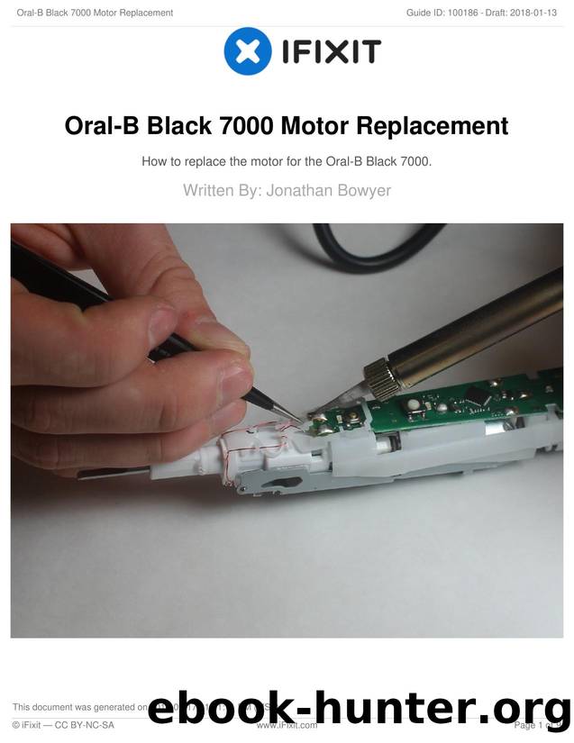 Oral-B Black 7000 Motor Replacement by Unknown