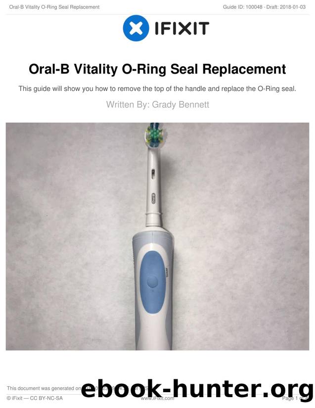 Oral-B Vitality O-Ring Seal Replacement by Unknown