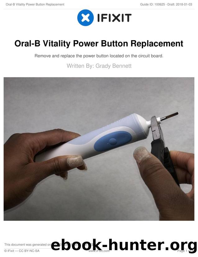Oral-B Vitality Power Button Replacement by Unknown