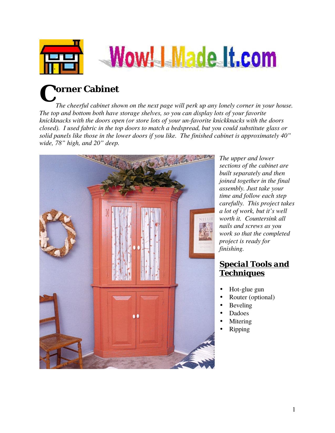 Orange Corner Cabinet by corner-cabinet