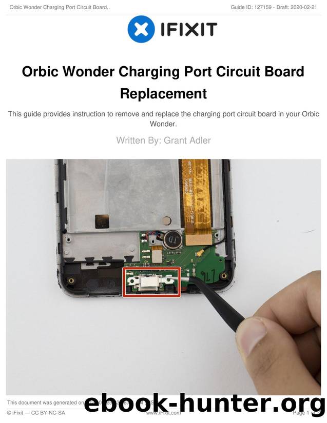 Orbic Wonder Charging Port Circuit Board Replacement by Unknown