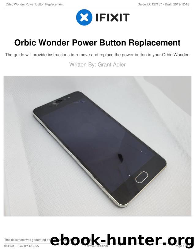 Orbic Wonder Power Button Replacement by Unknown