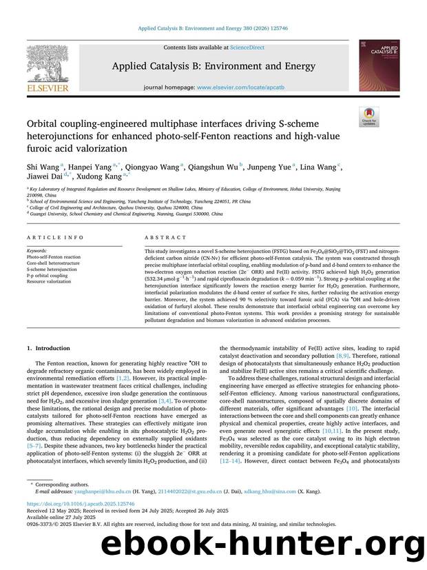 Orbital coupling-engineered multiphase interfaces driving S-scheme heterojunctions for enhanced photo-self-Fenton reactions and high-value furoic acid valorization by unknow