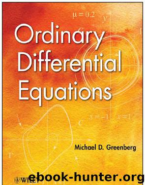 Ordinary Differential Equations by Greenberg Michael D.;