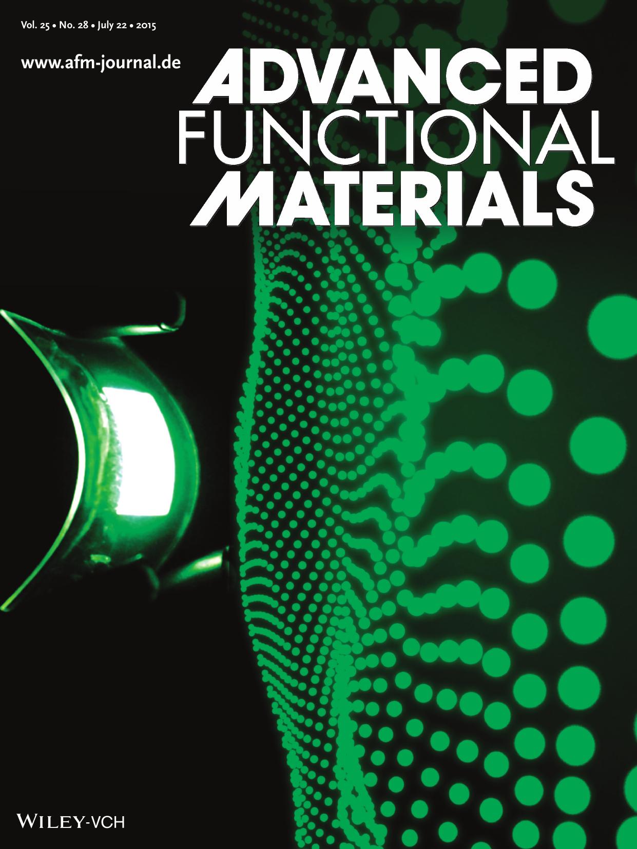Organic Electronics: Layered, Nanonetwork Composite Cathodes for Flexible, High&#x02010;Efficiency, Organic Light Emitting Devices (Adv. Funct. Mater. 28&#x0002F;2015) by Unknown