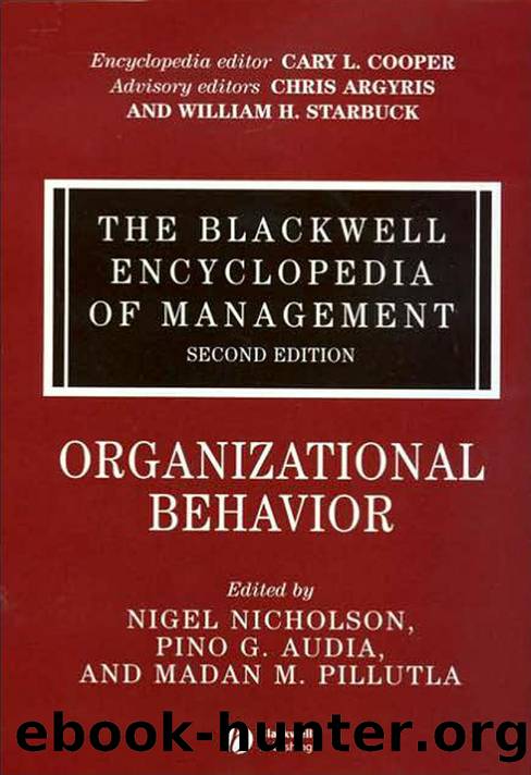 Organizational Behavior (Blackwell Encyclopaedia of Management) (Volume 11)-Wiley-Blackwell (2006) by Unknown