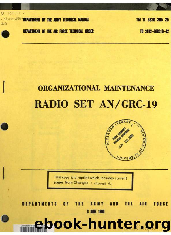 Organizational maintenance by United States. Dept. of the Army United States. Dept. of the Air Force