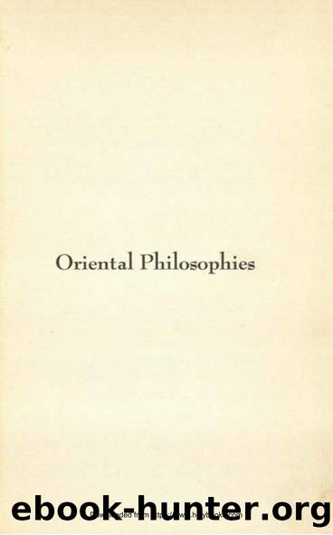 Oriental-Philosophies by Unknown