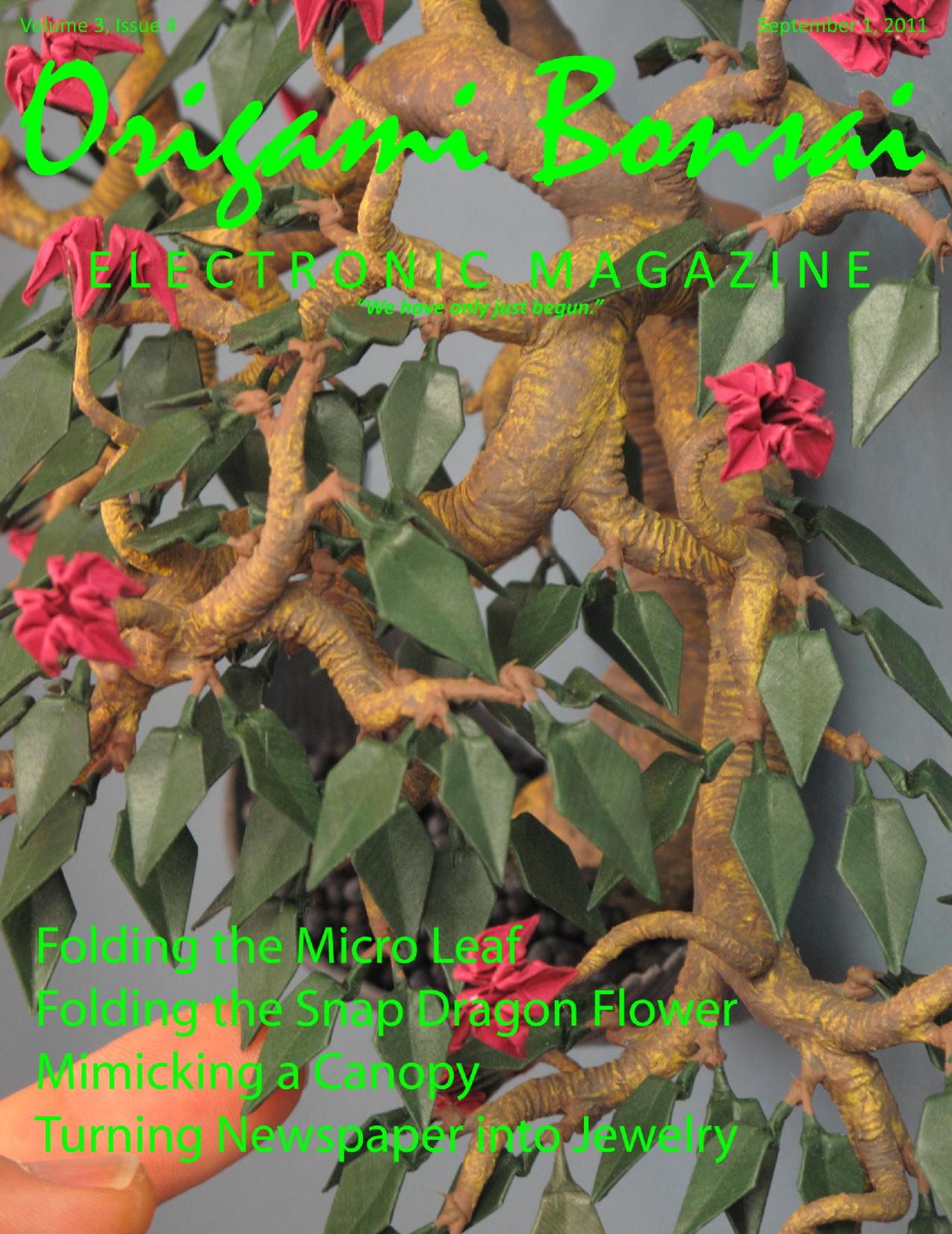 Origami Bonsai Electronic Magazine Vol 3 Issue4 by ben