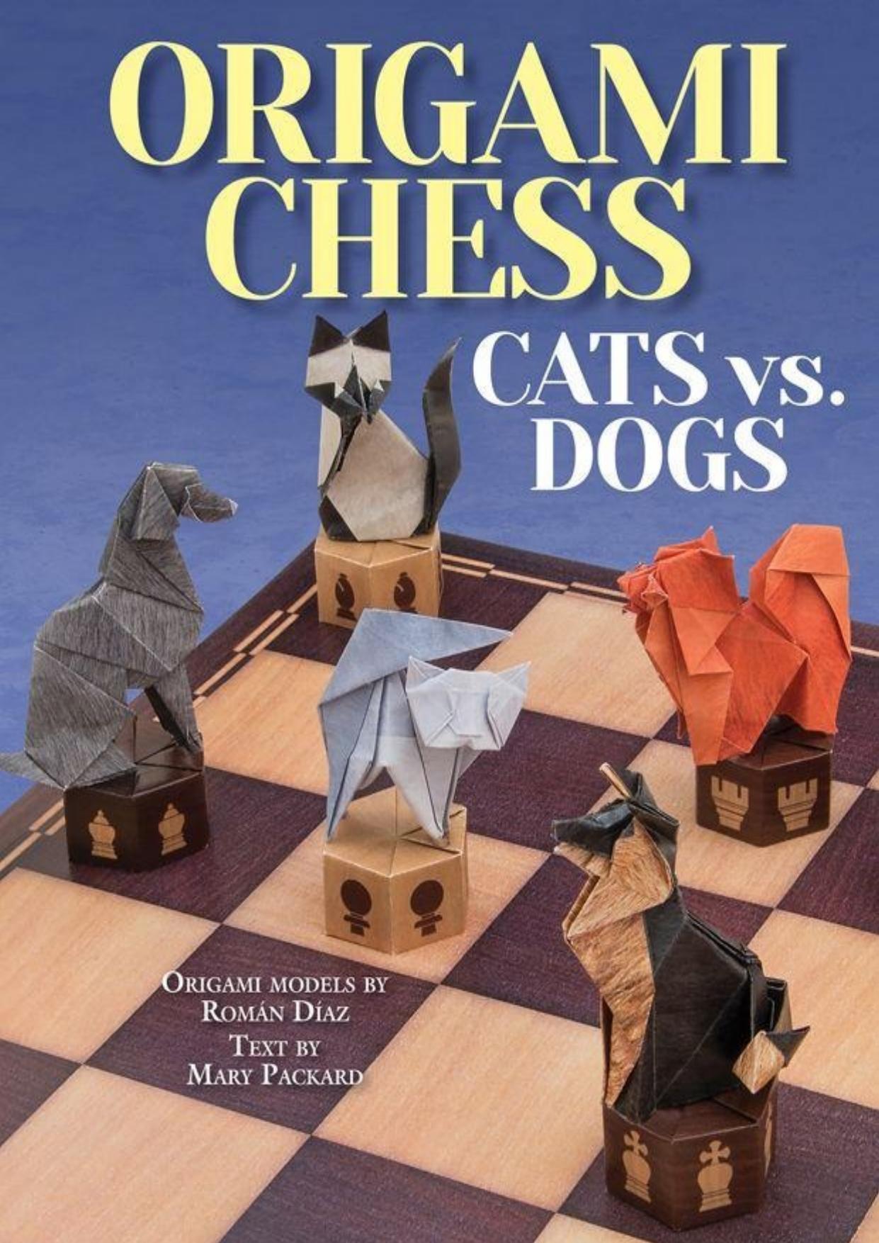 Origami Chess Cats vs. Dogs by Diaz Roman