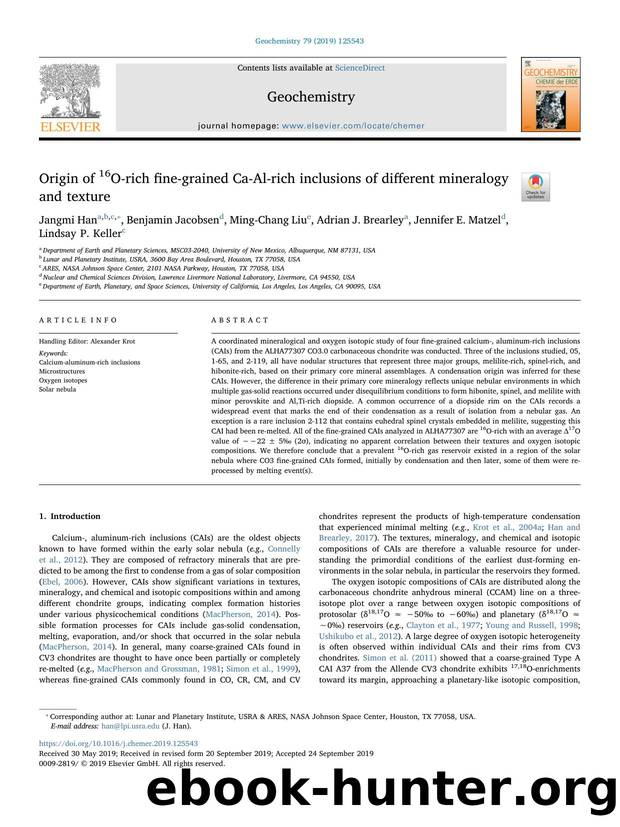 Origin of 16O-rich fine-grained Ca-Al-rich inclusions of different mineralogy and texture by unknow