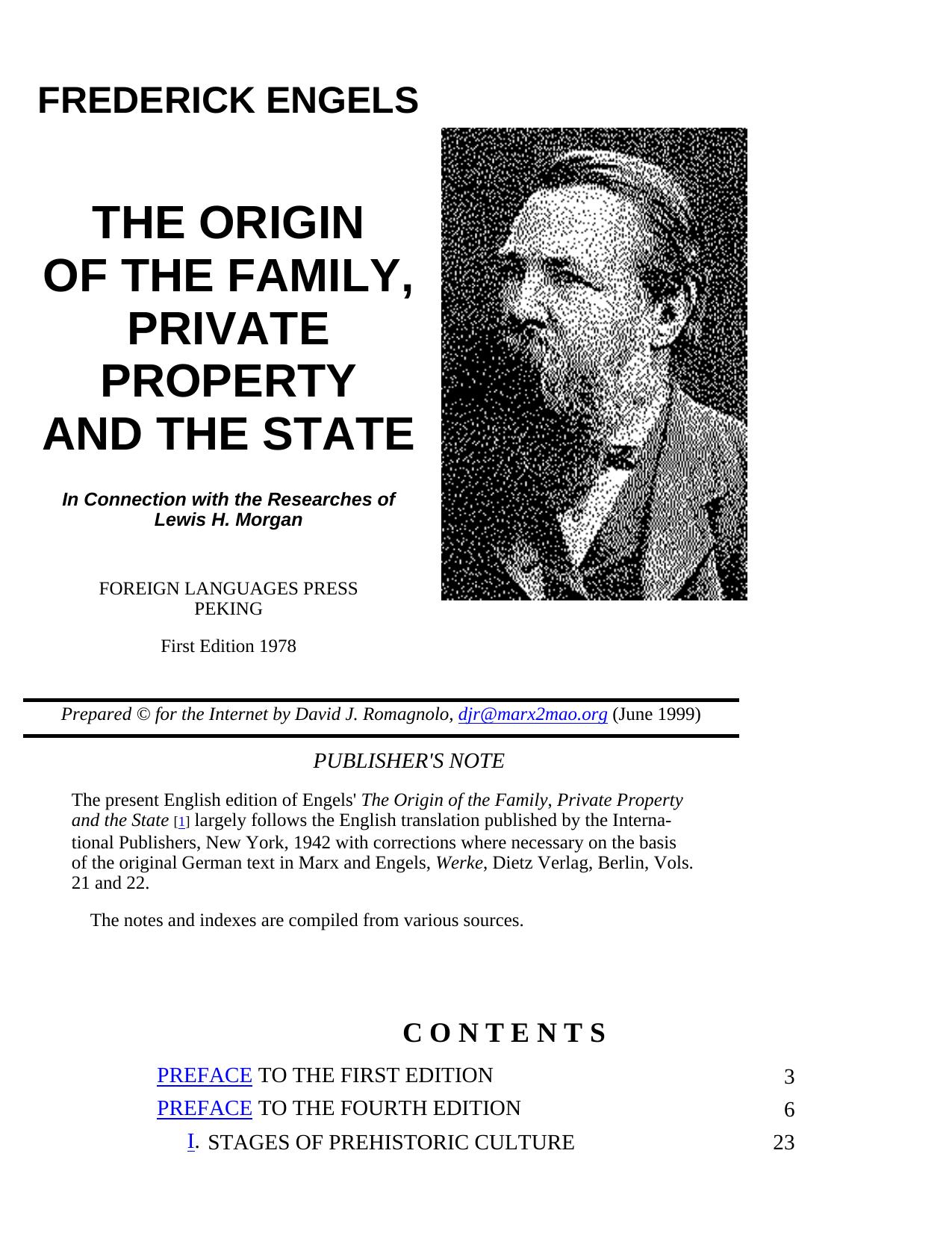 Origin of the Family, Private Property and the State by The Origin of the Family Private Property & The State