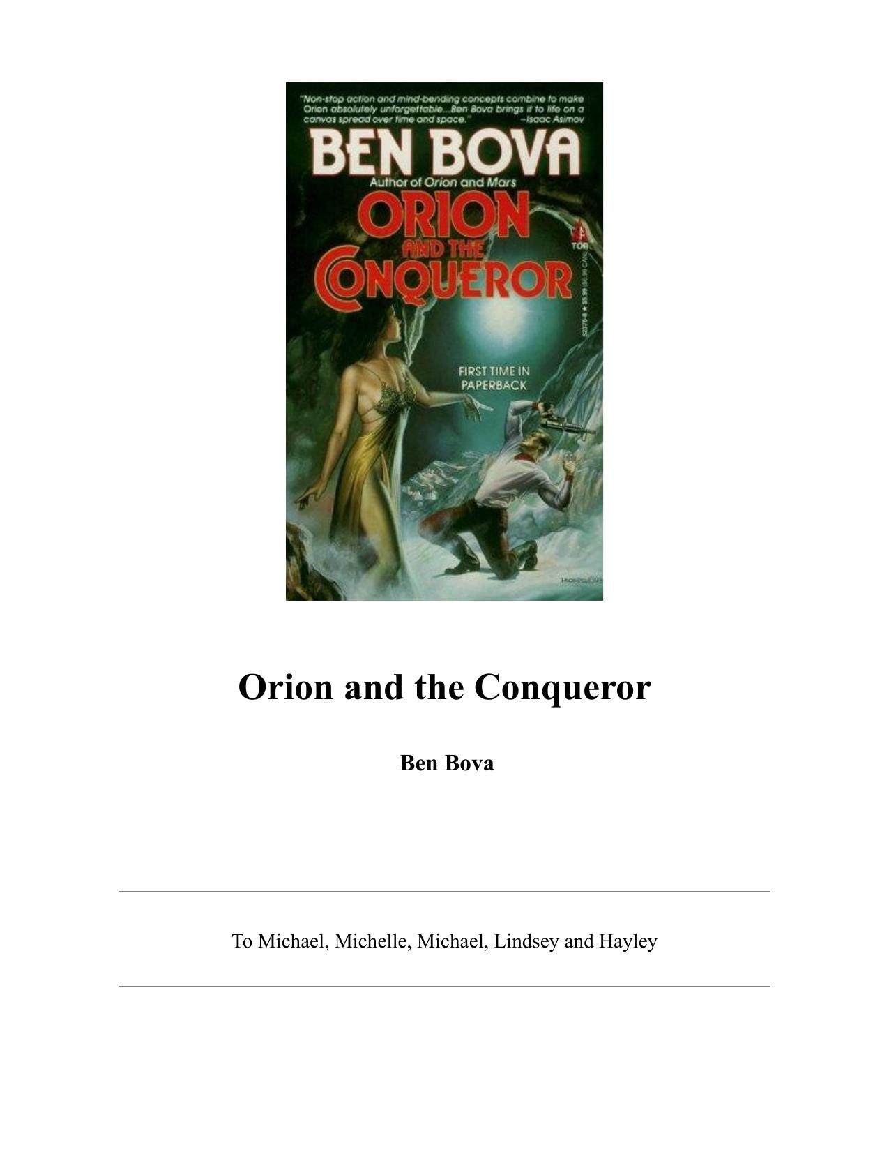 Orion and the Conqueror by Ben Bova