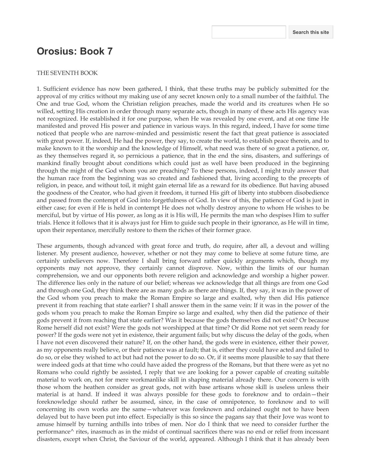 Orosius Seven books of history against the pagans. 7.pdf by Orosius