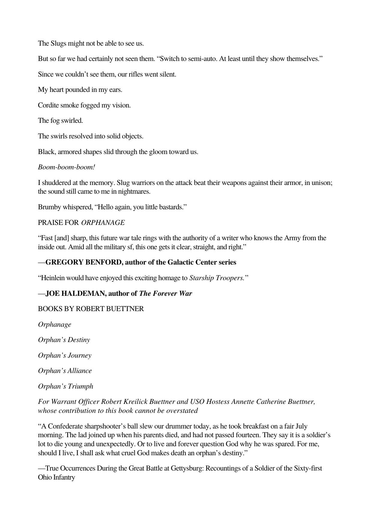 Orphan's Destiny by Robert Buettner