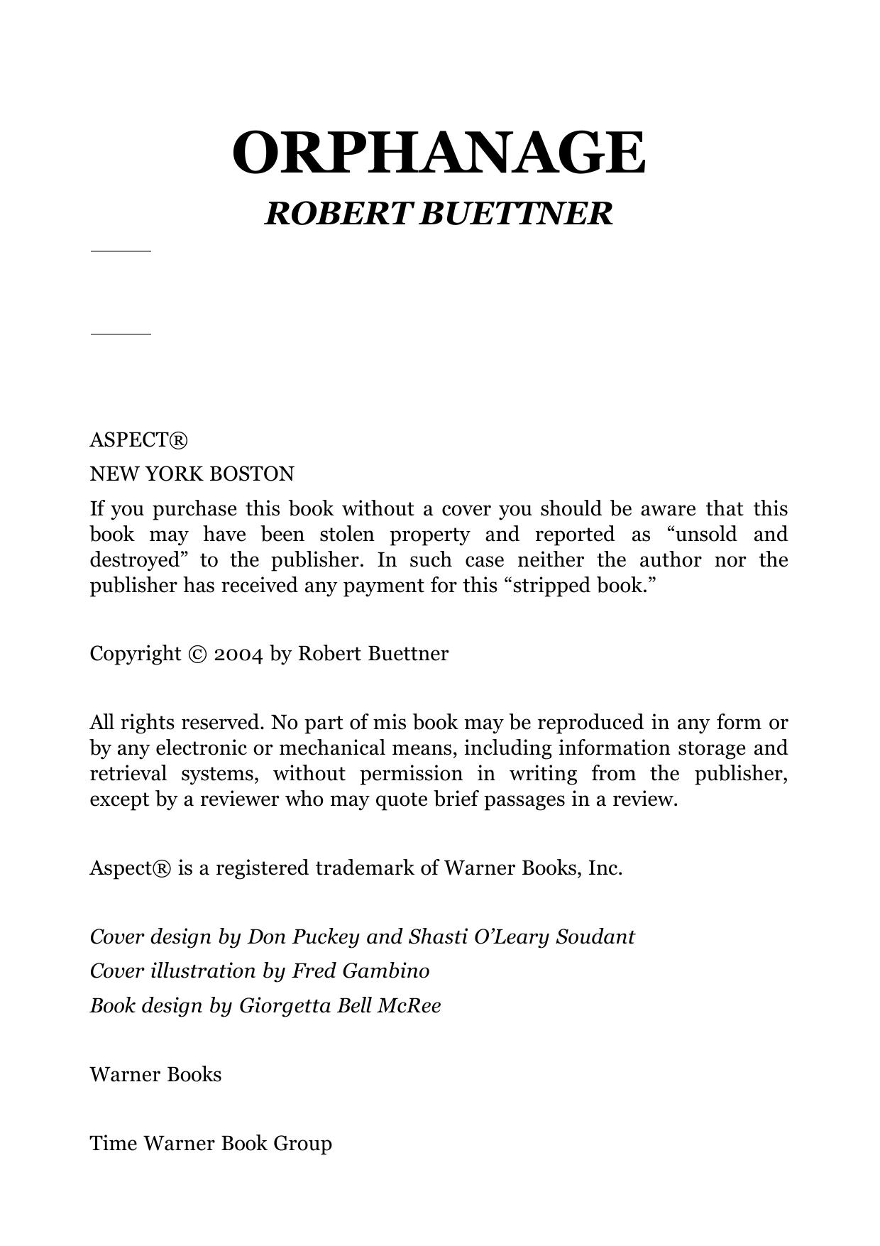 Orphanage by Robert Buettner