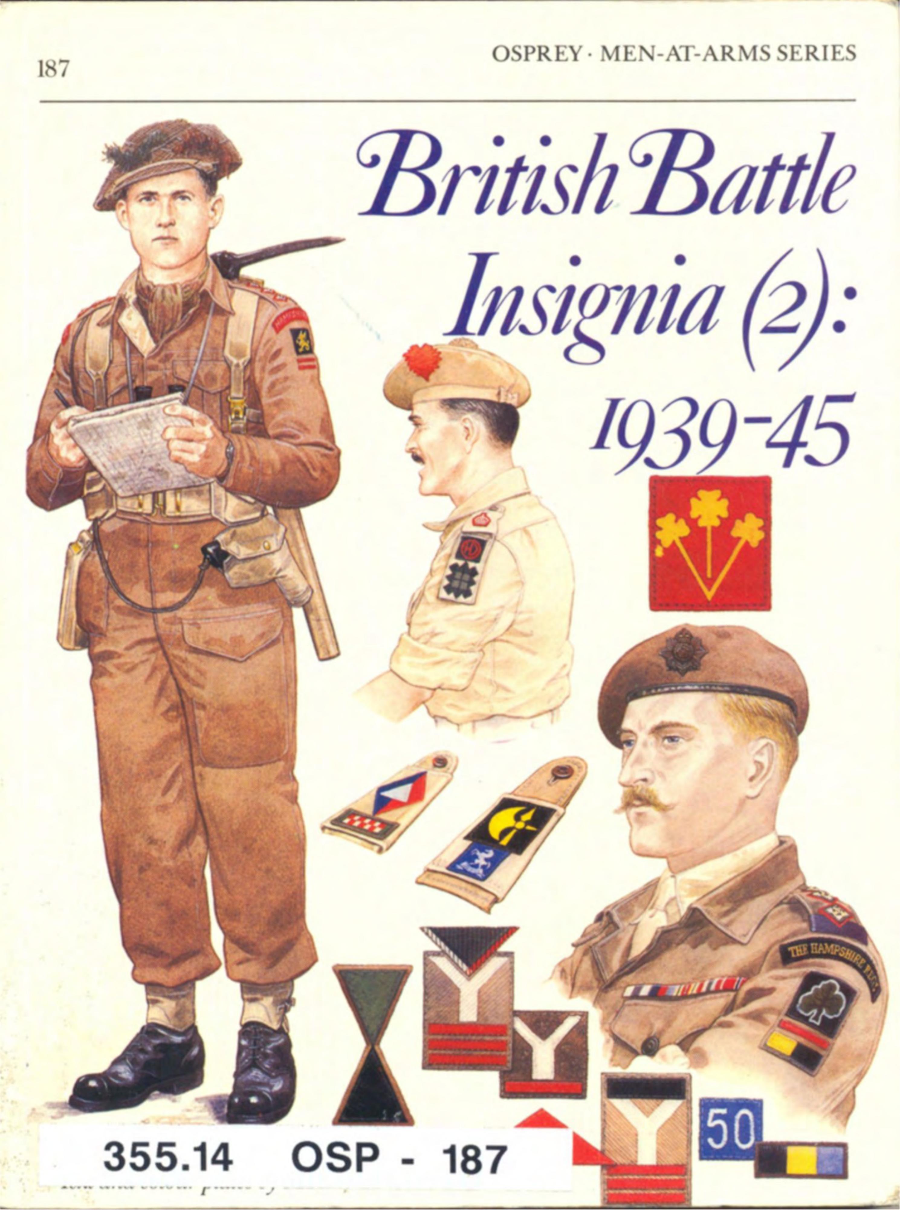 Osprey - Men at Arms 187 - British Battle Insignia (2) by 1939-45