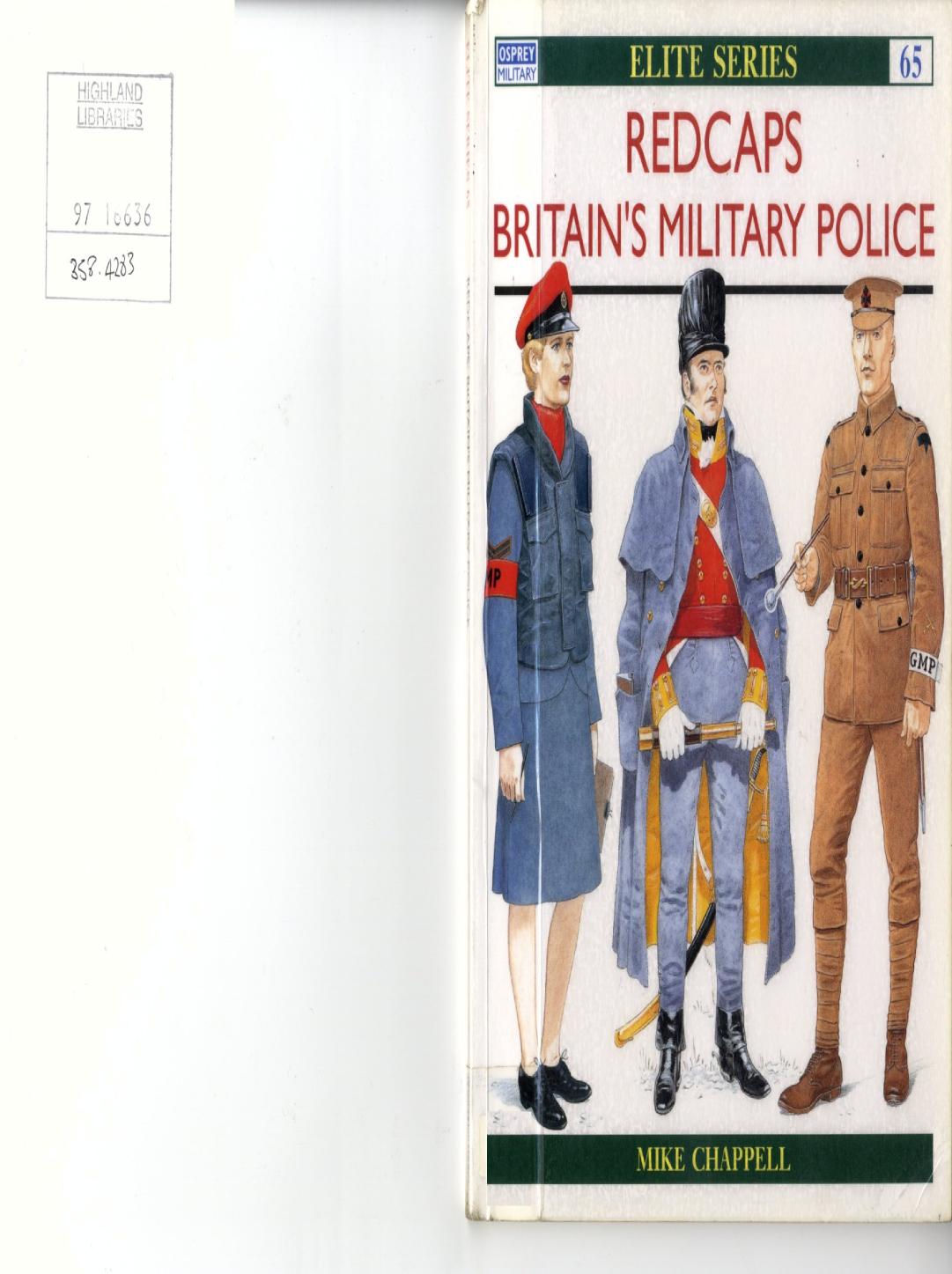 Osprey Redcaps: Britain's Military Police (Elite #65) by Mike Chappell