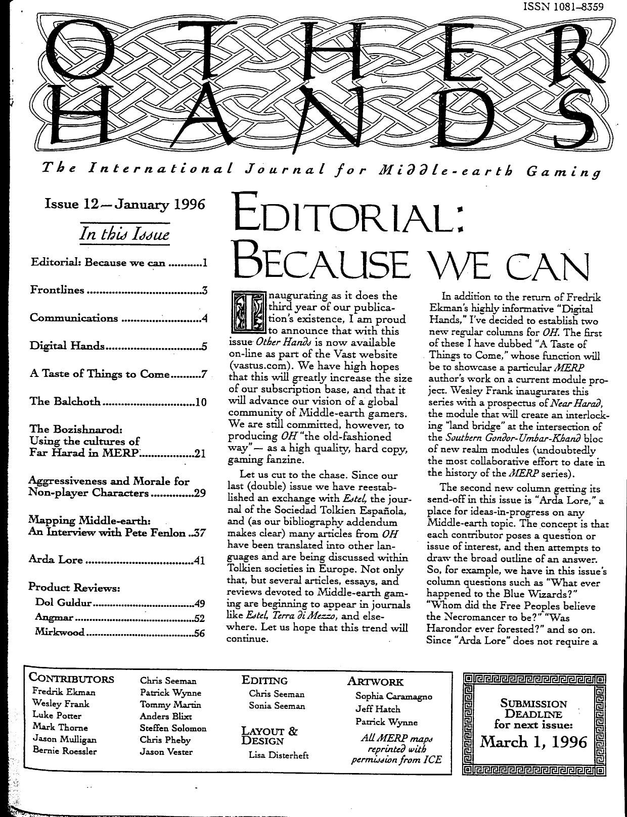 Other Hands Magazine 12 by Unknown